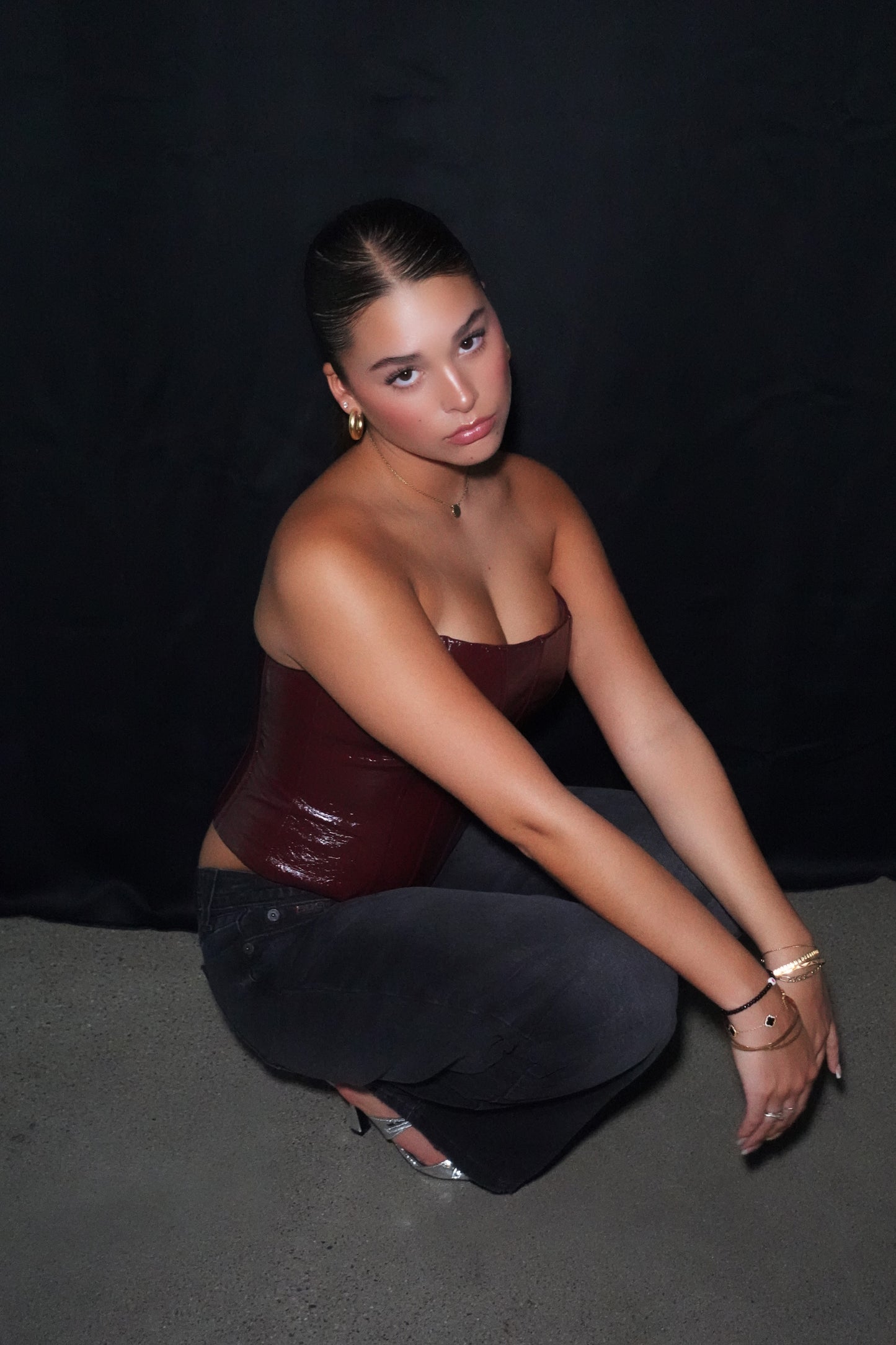 Red Eye Corset Top