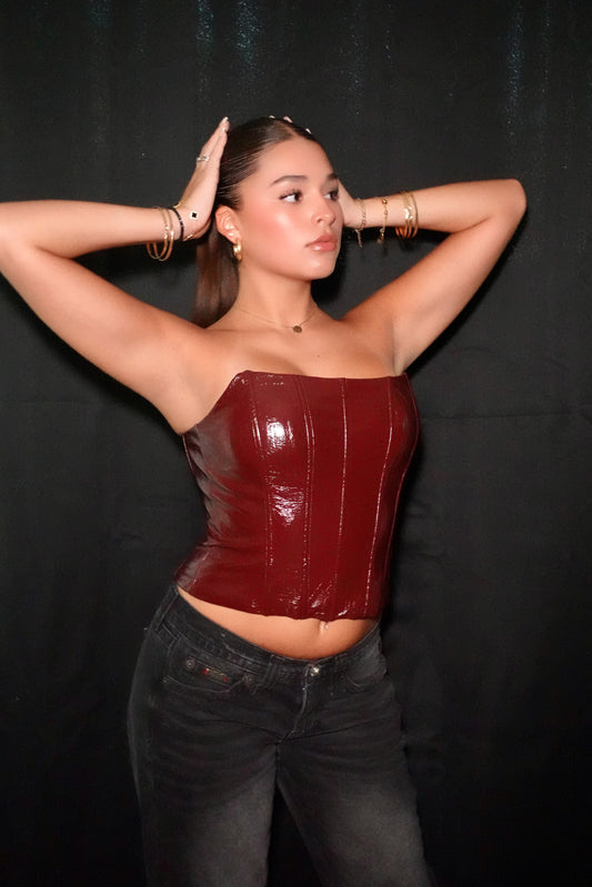 Red Eye Corset Top